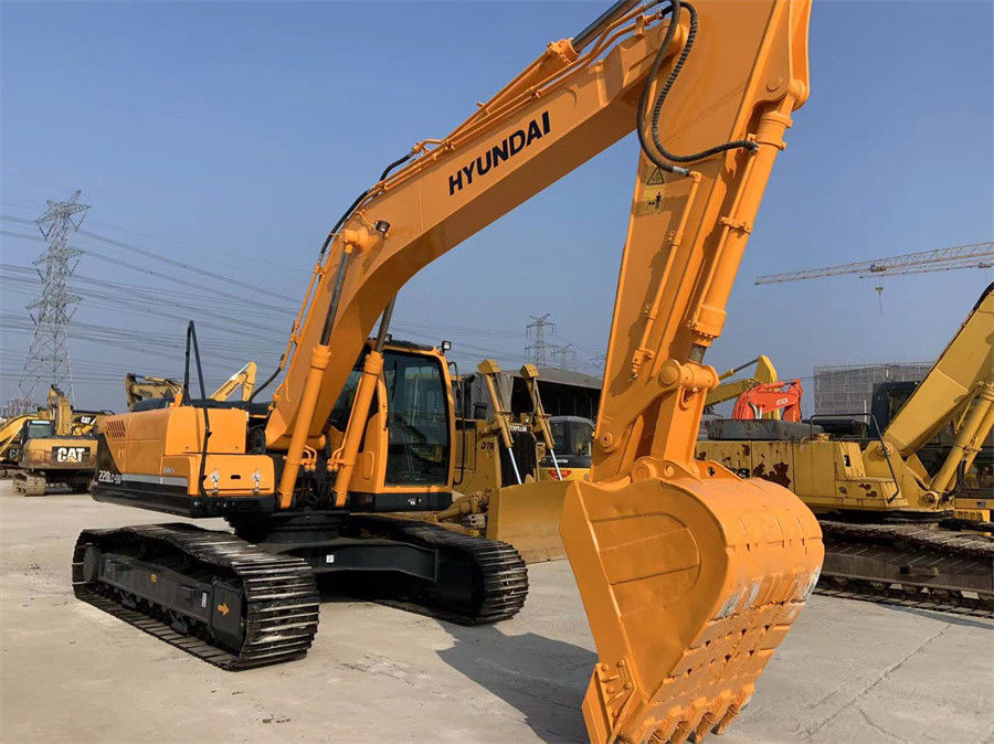 220lc-9s مستعملة Hyundai Excavator صنع في كوريا 22 طن حفارات زحافة