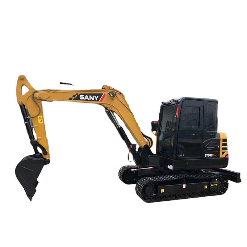 مستعملة حفار هيدروليكي صغير مجنزر Sany SY60C Pro 6 Ton Backhoe Excavator