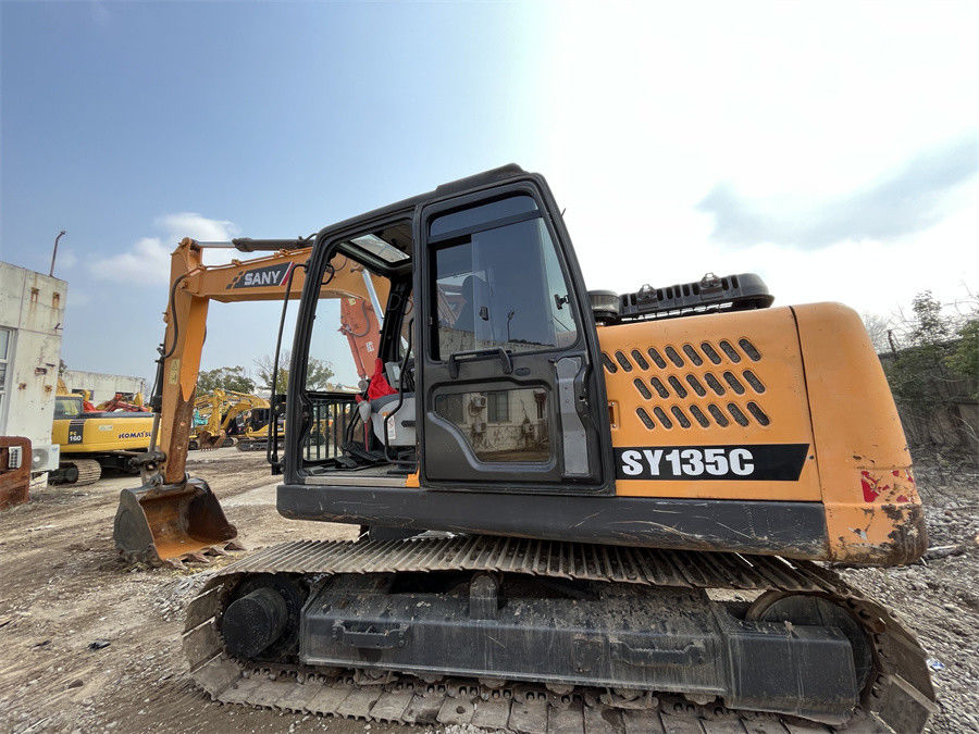 13 Ton Mini Used Sany Excavator SANY SY135C حفار هيدروليكي حفار زاحف