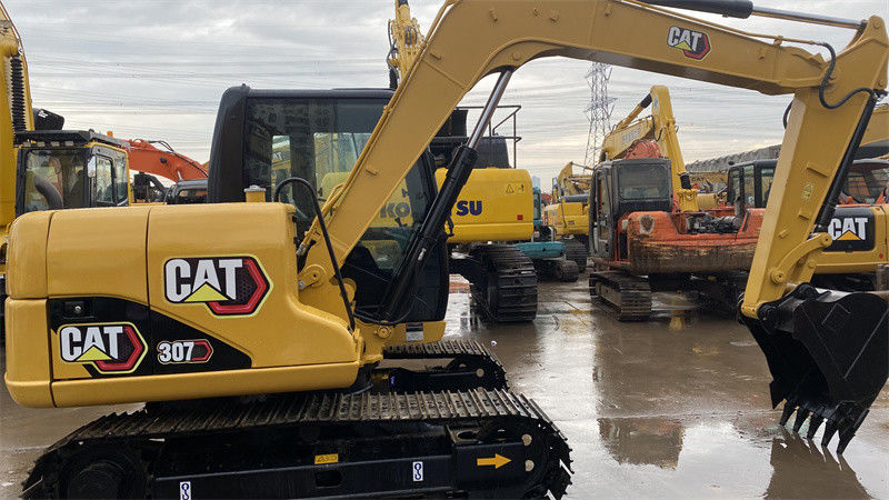 7 طن كاتربيلر CAT 307D حفارة صغيرة حفار صغير سعة 0.33m3
