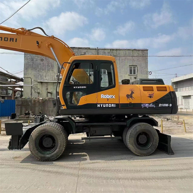 R210W 9 Hyundai Wheel Excavator Limited مواقع ثقيلة الوزن التشغيلي 22 طن