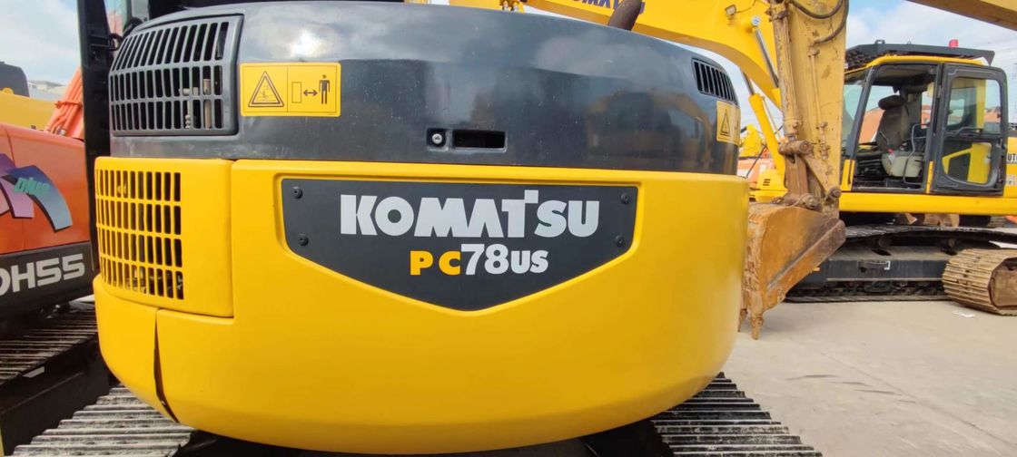 كوماتسو PC78US 6 مستعملة حفار صغير 7 طن مستعملة حفارات زحافة