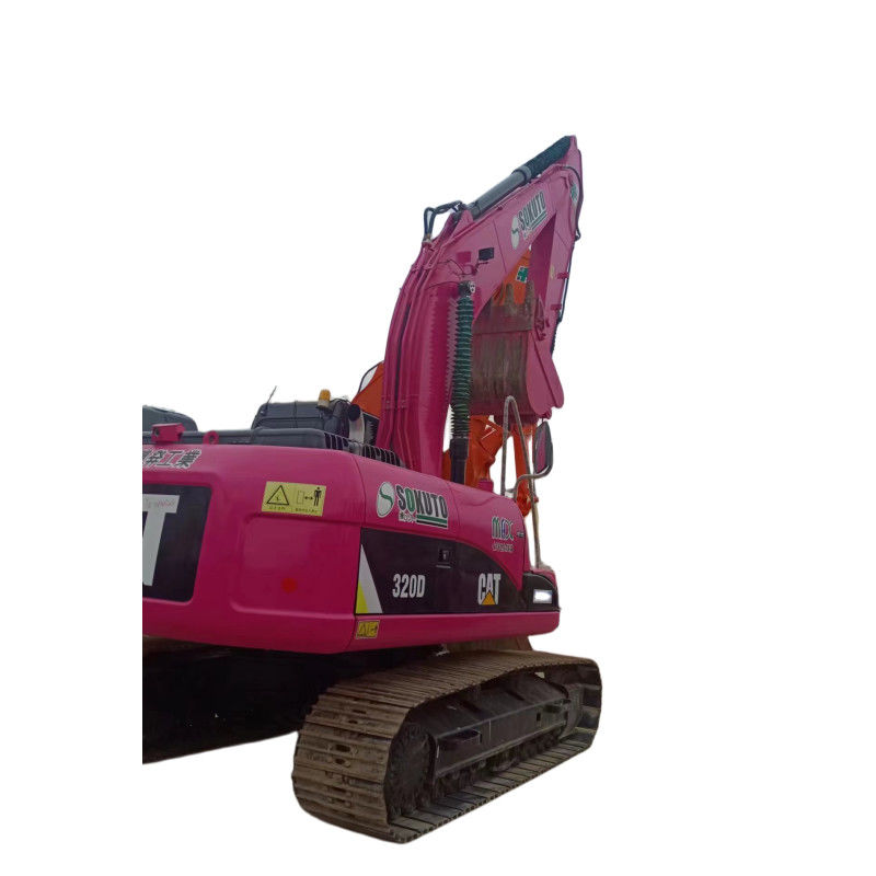 تستخدم الزاحف CAT 320D Excavators آلات نقل الأرض Pink Caterpillar 320 320C 320D