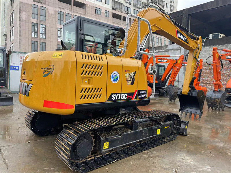 Sany SY75C Pro الحفرة المصغرة المستعملة 7.5 طن Sany الحفرة المصغرة