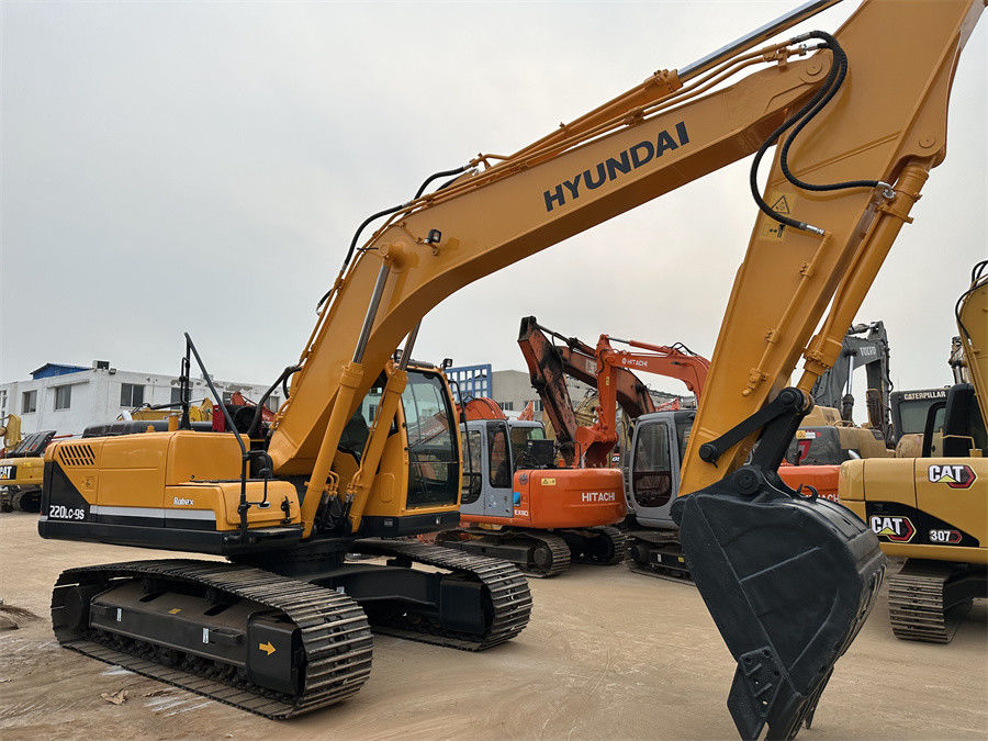 الهيونداي الأصلي 220 الحفرة الهيدروليكية الزحف في كوريا R220lc 9s