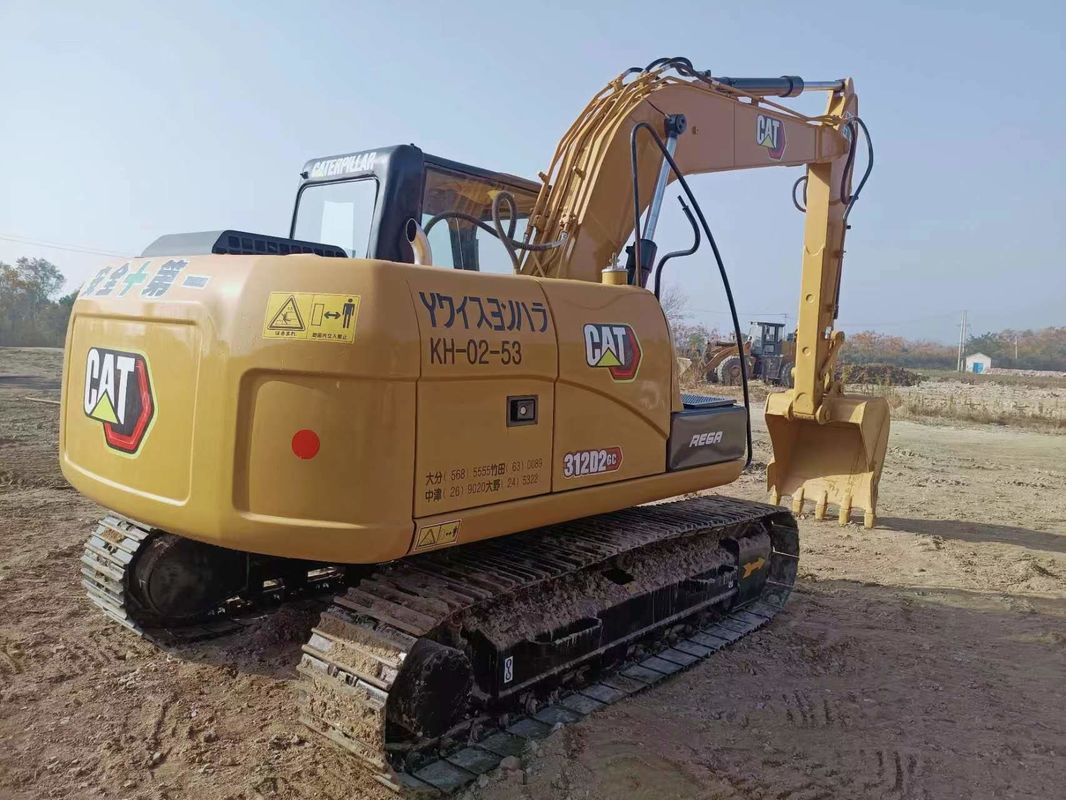 312D2 حفرة القطط المستعملة 12 طن حفرة الزحف الهيدروليكية الصغيرة Cat 312