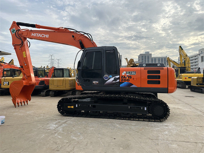 حفرة هيتاشي ZX200LC المستخدمة اليابان أصل حفرة هيتاشي Zx200 20 طن المستخدمة