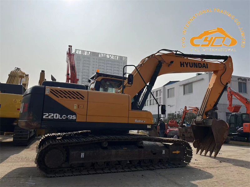 الطلاء الأصلي مستعمل حفرة هيونداي 220LC-9S 22 طن يد ثانية هيونداي 220 حفرة