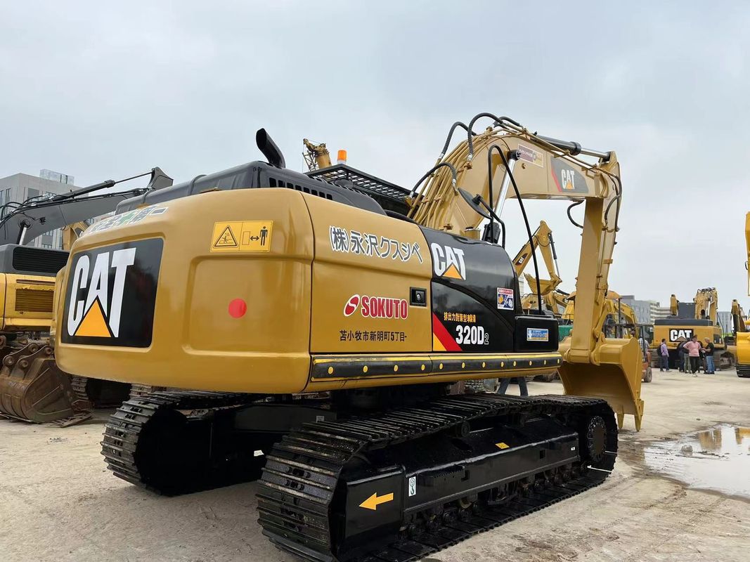500-2000 ساعة مستعملة حفرة كاتربيلر 320D2 بدون تسرب للزيت