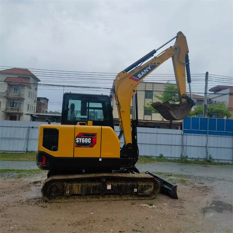 الصين Sany SY60C Pro حفرة مستعملة يد ثانية 6 طن Sany sy60 حفرة صغيرة