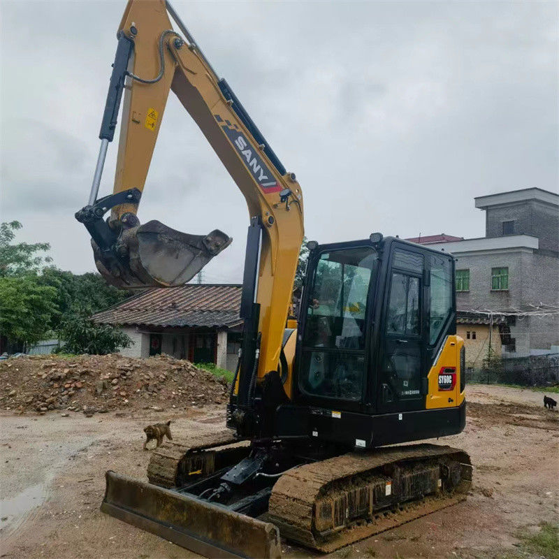 الصين Sany SY60C Pro حفرة مستعملة يد ثانية 6 طن Sany sy60 حفرة صغيرة