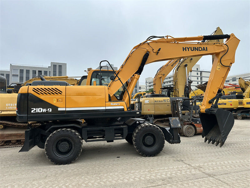 تم تجديدها Hyundai R210W-9 حفرة عجلات مستعملة Hyundai 21 طن 210 حفرة عجلات مستعملة