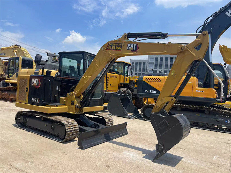 الحفارات الجديدة من نوع CAT 305.5 5.5 طن Caterpillar 305.5 ميني كراولر
