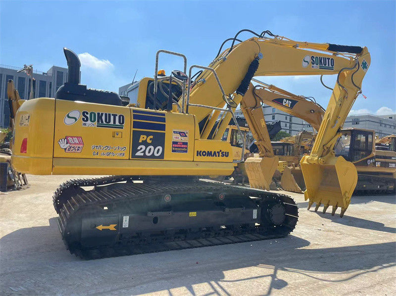 حفرة اليابان المستخدمة الرخيصة كوماتسو PC200-8 حفرة الزحف مع 800 مم المسار