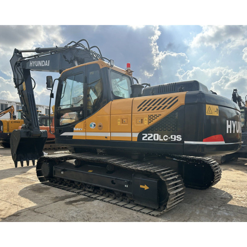 22 طن كوريا مستعملة هيونداي R220LC-9S حفر هيونداي 220 كراولر حفر