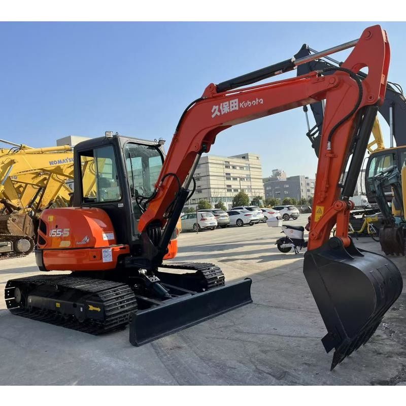 Kubota KX155 اليابان الحفرة 36.5 KN دلو حفر قوة للبناء
