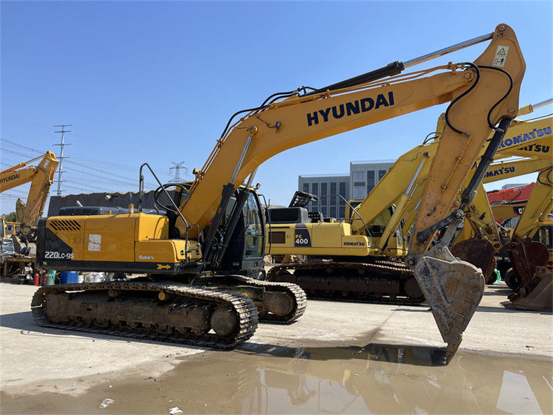 الطلاء الأصلي كوريا مستعمل هيونداي R220LC-9S الحفر هيونداي 220 كراولر حفر