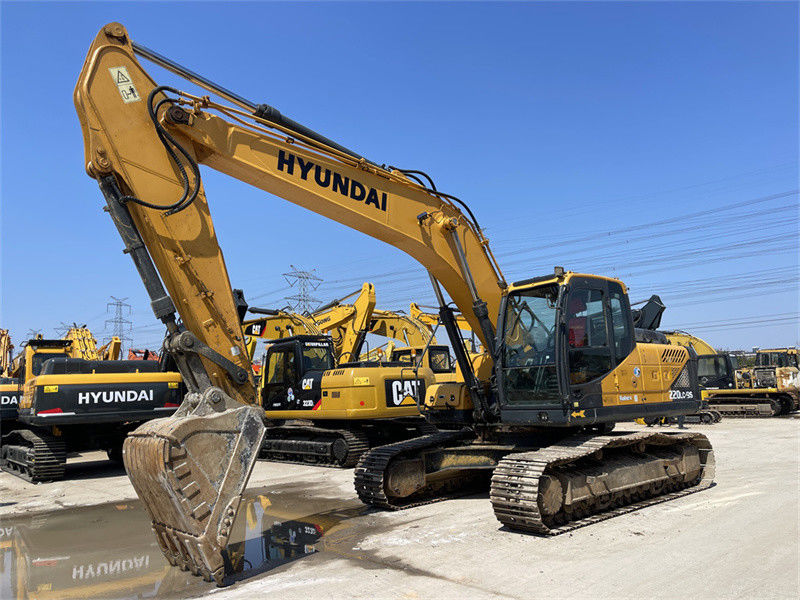الطلاء الأصلي كوريا مستعمل هيونداي R220LC-9S الحفر هيونداي 220 كراولر حفر