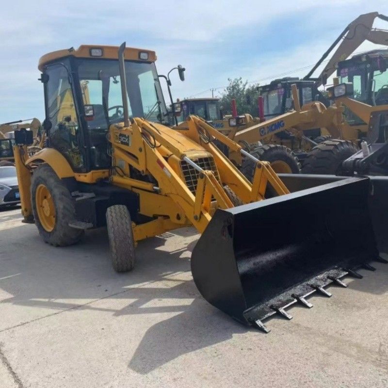 الطلاء الأصلي JCB 3CX محمول الحفر الخلفي 4 عجلات محرك للحفر والتحميل