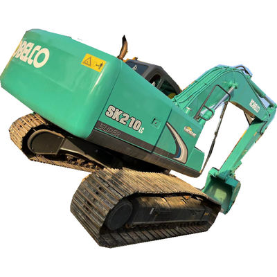 تستخدم حفارة Kobelco SK210LC المتوسطة حفر 21 طن للبناء