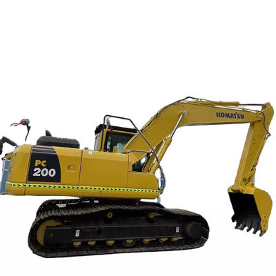 كوماتسو Pc200 8 مستعملة حفارة كوماتسو 20 طن أصفر