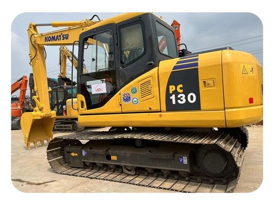 حفارة مجنزرة كوماتسو PC130 يابانية مستعملة 13 طن بمسار 800 مم