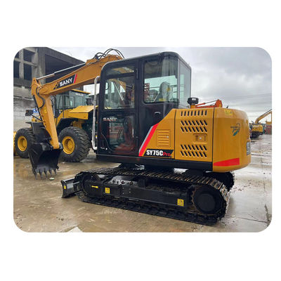 Sany SY75C Pro الحفرة المصغرة المستعملة 7.5 طن Sany الحفرة المصغرة