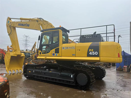 45 طن حفرة مستعملة كوماتسو PC450 الحفرة الكبيرة معدات حركة الأرض المستعملة