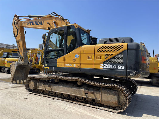 الطلاء الأصلي كوريا مستعمل هيونداي R220LC-9S الحفر هيونداي 220 كراولر حفر